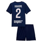 Günstige Fußballtrikots Paris Saint-Germain Hakimi 2 Kinder Heimtrikot 2025-26 Kurzarm